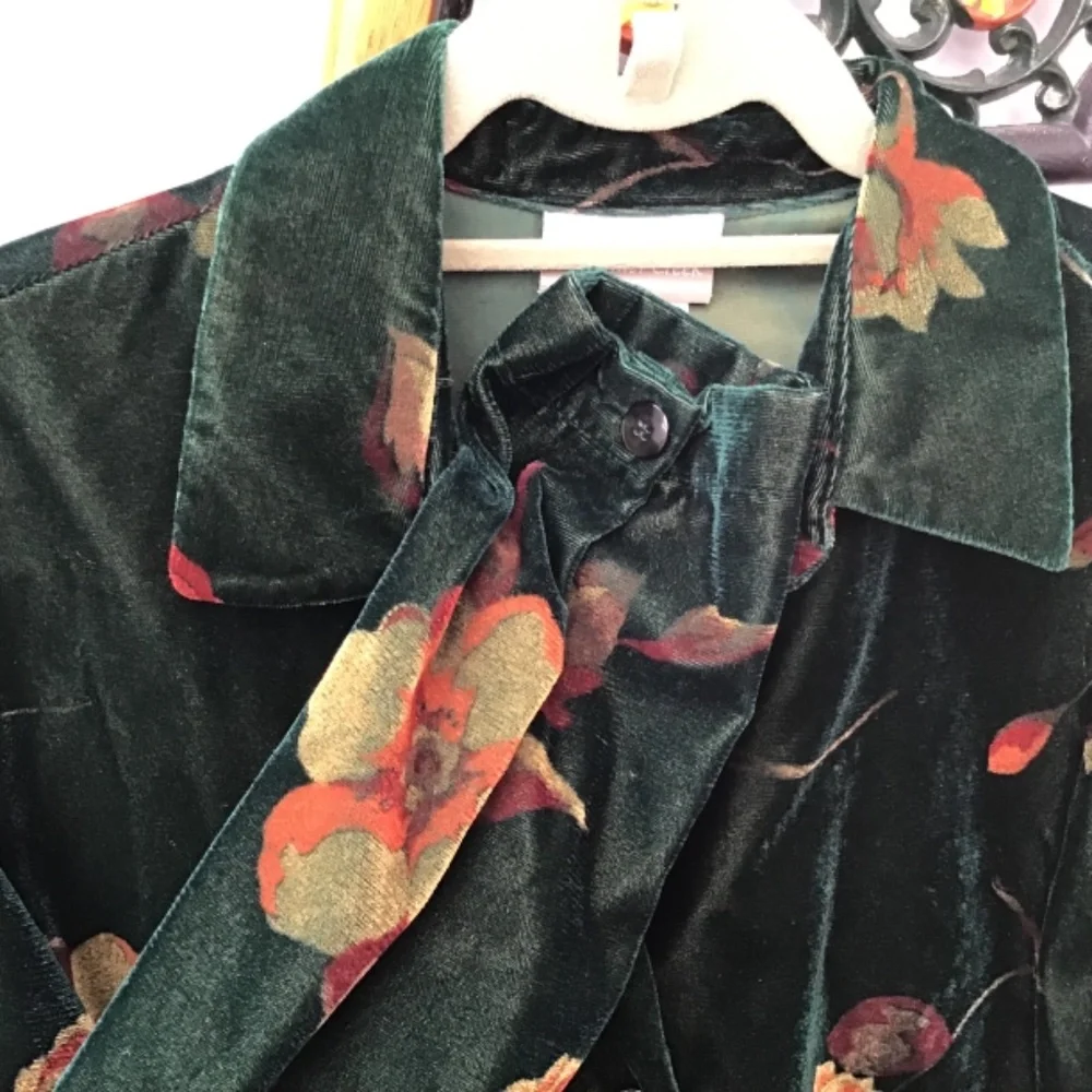 Coldwater Creek Velveteen Jacket Top - Picture 4 of 5